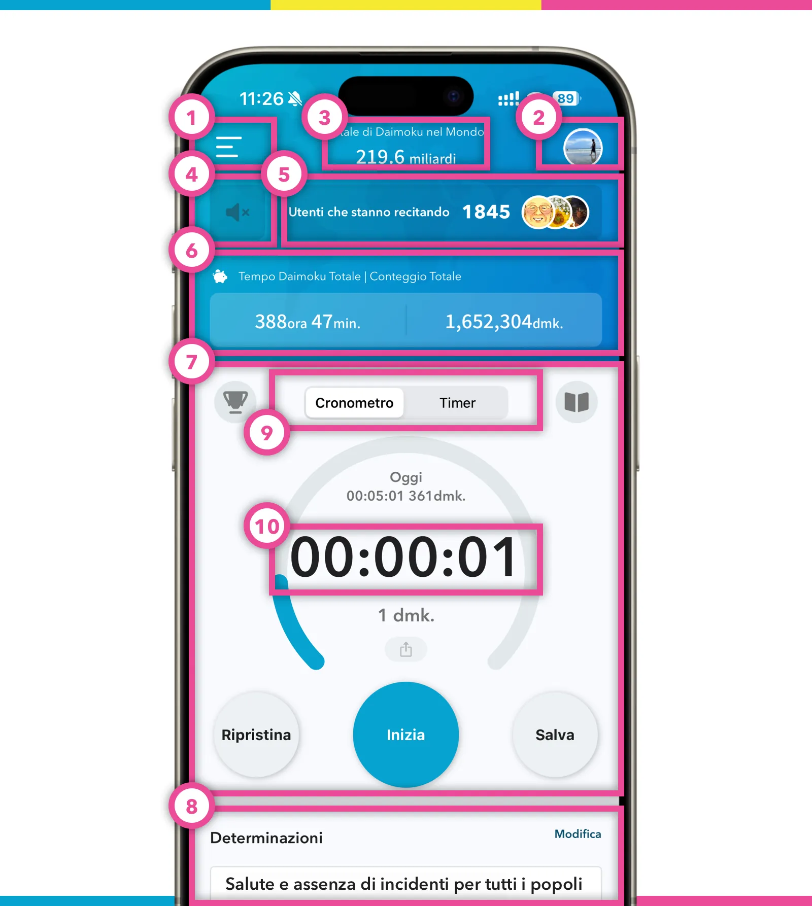 Immagine della schermata iniziale